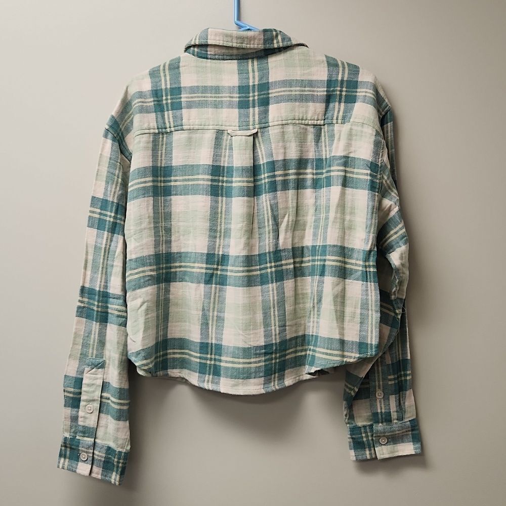 American Eagle Plaid Crop Top L NWT - Picture 3 of 4
